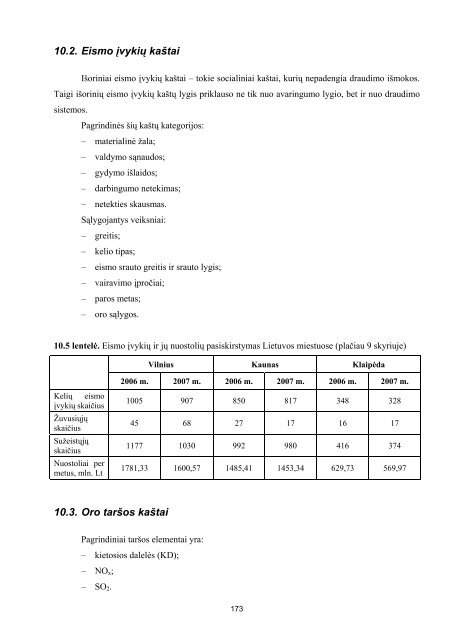 NuostoliÅ³, patiriamÅ³ dÄl neigiamo transporto poveikio urbanistinÄse ...