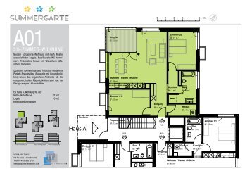 Grundrisse Haus A - Summergarte Schaffhausen