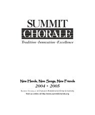 Summit Chorale Program 0405a