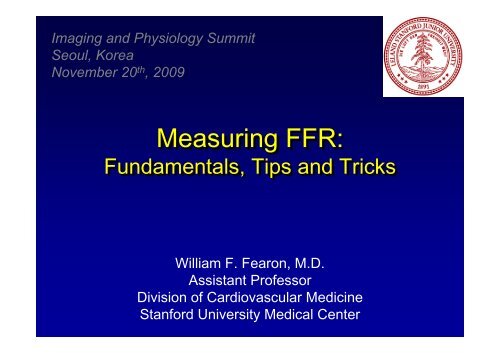 Measuring FFR: Measuring FFR: - summitMD.com
