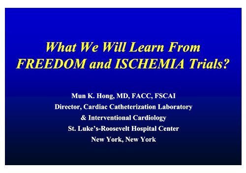 ischemia trial - summitMD.com