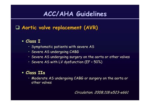 Aortic Stenosis: Aortic Stenosis - summitMD.com