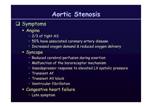 Aortic Stenosis: Aortic Stenosis - summitMD.com