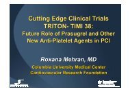 Cutting Edge Clinical Trials TRITON- TIMI 38: - summitMD.com