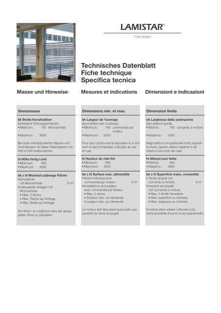 LAMISTAR® - Sun-Protect GmbH