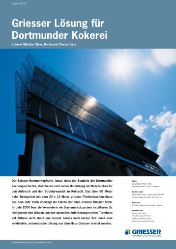 Dortmunder Kokerei Minister Stein, Lamisol 70 - Sun-Protect GmbH