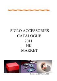 siglo accessories catalogue 2011 hk market - The Sun And The Moon.