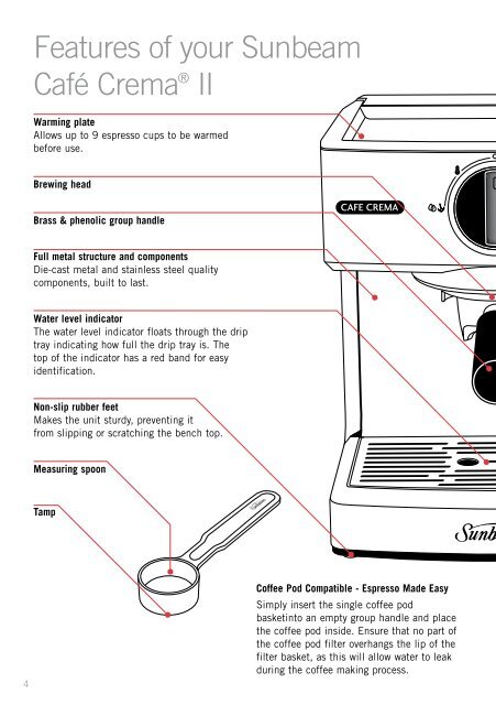 CafÃ© CremaÂ® II - Sunbeam