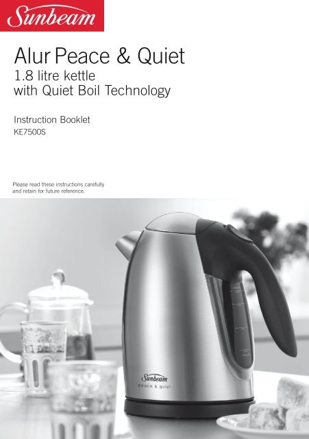 Sunbeam electric cheap jug