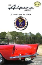 A magazine by the SAOCA SPRING 2005 ISSUE 13 - The Sunbeam ...