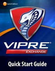 VIPRE Email Security for Exchange Quick Start Guide