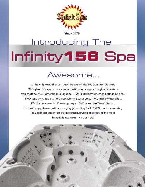 Infinity 156 Spa - Sunbelt Spas