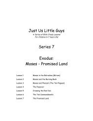 Lesson Instructions for Series #7 - Sunday School Center