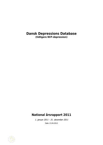 Dansk Depressions Database - Sundhed.dk