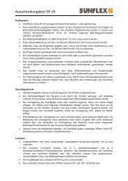 Ausschreibungstext SF 25 (PDF) - Sunflex Aluminium-Systeme GmbH