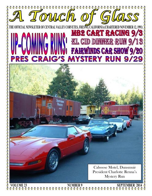 Central Valley Corvettes Magazine - September 2014