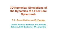 3D Numerical Simulations of the Dynamics of a Flux Core ... - SUNIST