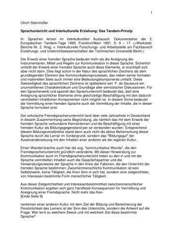tandem sprache berlin