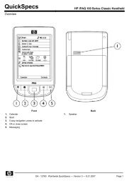 HP iPAQ 100 Series Classic Handheld - Sunnysoft