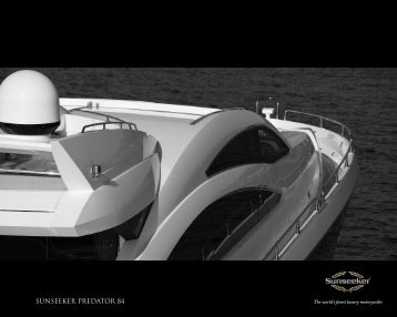 Sunseeker Predator 84 brochure - Yacht & Boat