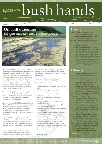 Oil spill outcomes - Sunshine Coast Council - Queensland ...