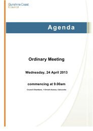 Agenda of Ordinary Meeting - 24 April 2013 - Sunshine Coast Council
