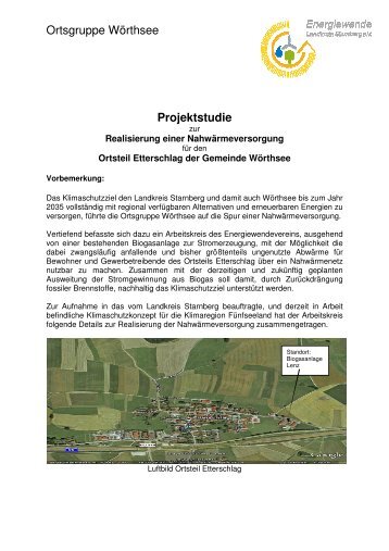 Projektstudie - Energiewende Starnberg