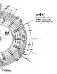 BMW 5-Series (E39) Audio System Upgrades