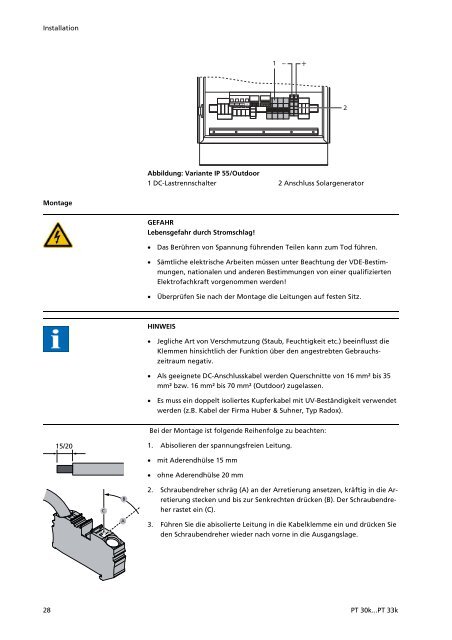 Manual PT-Serie - Sunways AG