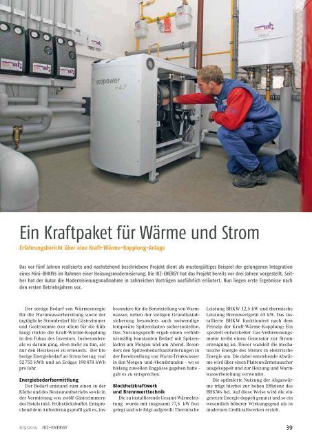 IKZ ENERGY - Ausgabe 8/9 2014