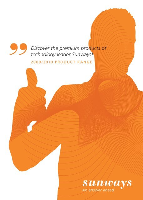 Discover the premium products of technology leader ... - Sunways AG