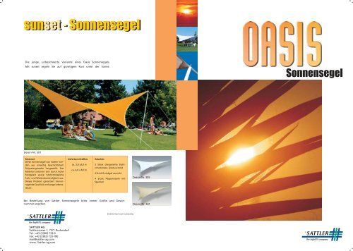 sunset - Sonnensegel sun Sonnensegel set - - Berthold