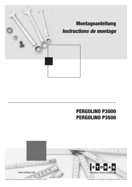 PERGOLINO P3000 PERGOLINO P3500 Montageanleitung ...