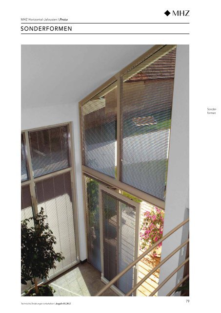 MHZ Horizontal-Jalousien