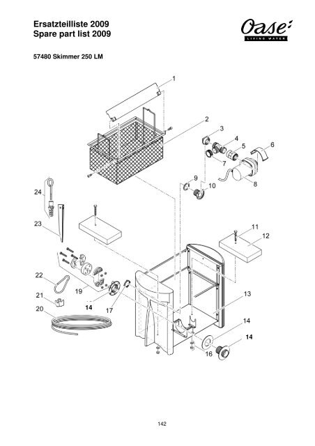 Ersatzteilliste 2009 Spare part list 2009