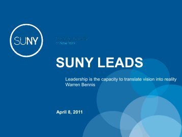 SUNY LEADS - State University of New York