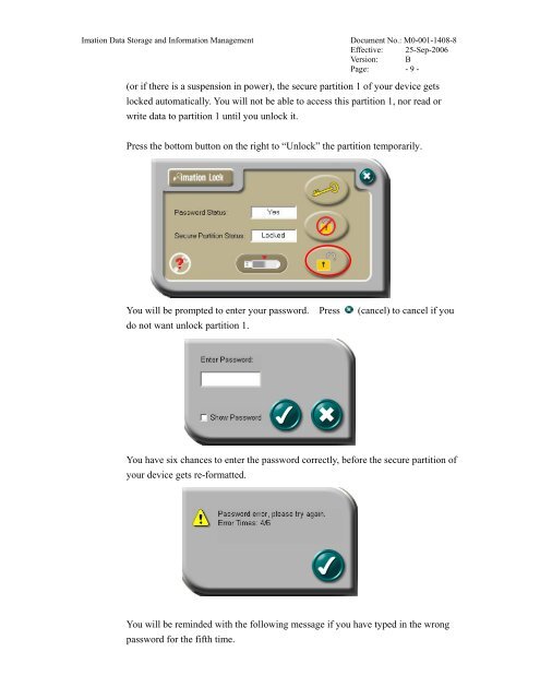 Imation LOCK User Manual