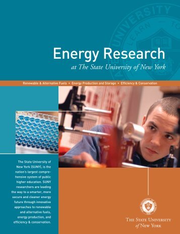 Energy Research Brochure - The State University of New York