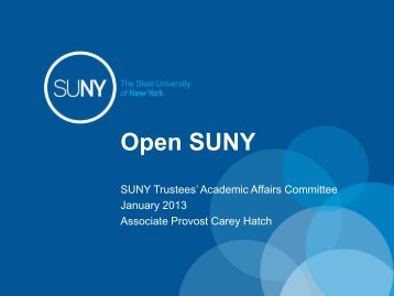 Open SUNY - The State University of New York