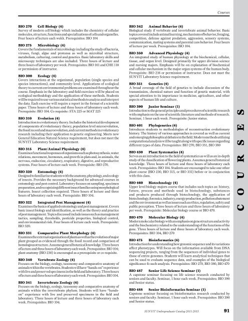 Undergraduate Catalog 2011-2013 - SUNY Institute of Technology