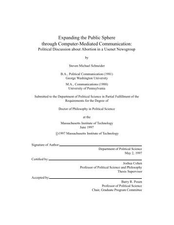 Expanding the Public Sphere through Computer ... - ResearchGate