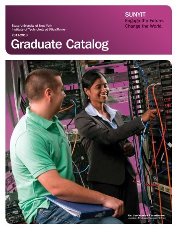 Graduate Catalog 2011-2013 - SUNY Institute of Technology