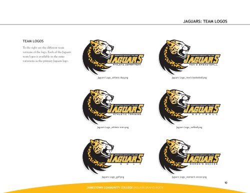 Jaguars Brand Book - Jamestown Community College