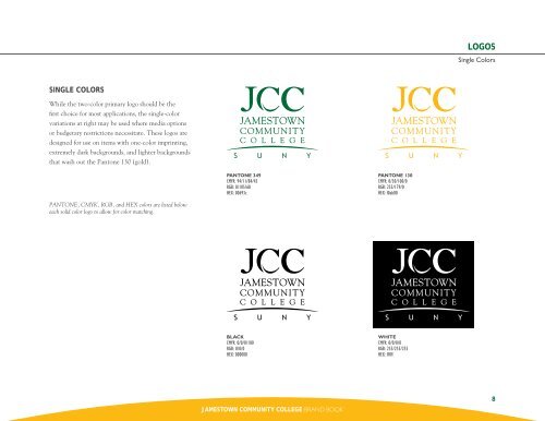 JCC Brand Book (PDF) - Jamestown Community College