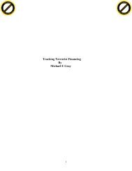 Tracking Terrorist Financing By Michael E Gray