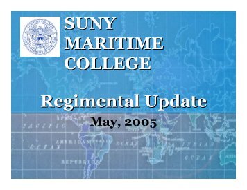 SUNY MARITIME COLLEGE Regimental Update