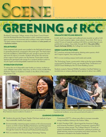 Scene Spring 2012 - SUNY Rockland Community College