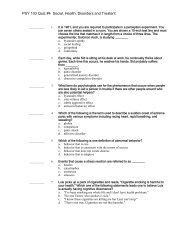 PSY 103 Quiz #4 Social, Health, Disorders and Treatent - SUNY ...