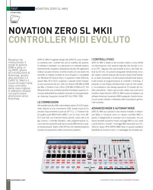 NOVATION ZERO SL MKII CONTROLLER MIDI EVOLUTO - MidiWare