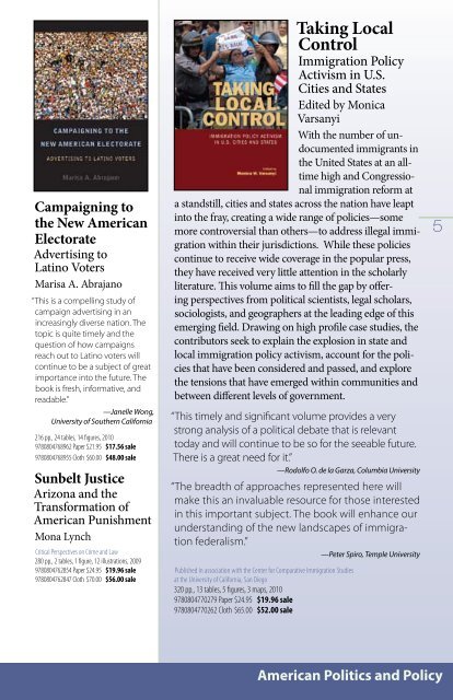 Political Science - Stanford University Press